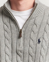 Maglione Uomo a Trecce con Mezza Zip - immagine 3