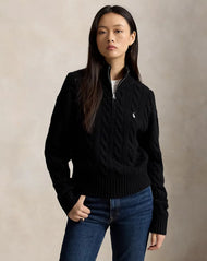 Maglione Donna a Trecce con Mezza Zip - immagine 5